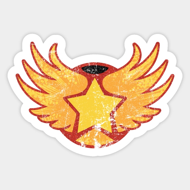 Wildfire Sticker by Doc Multiverse Designs